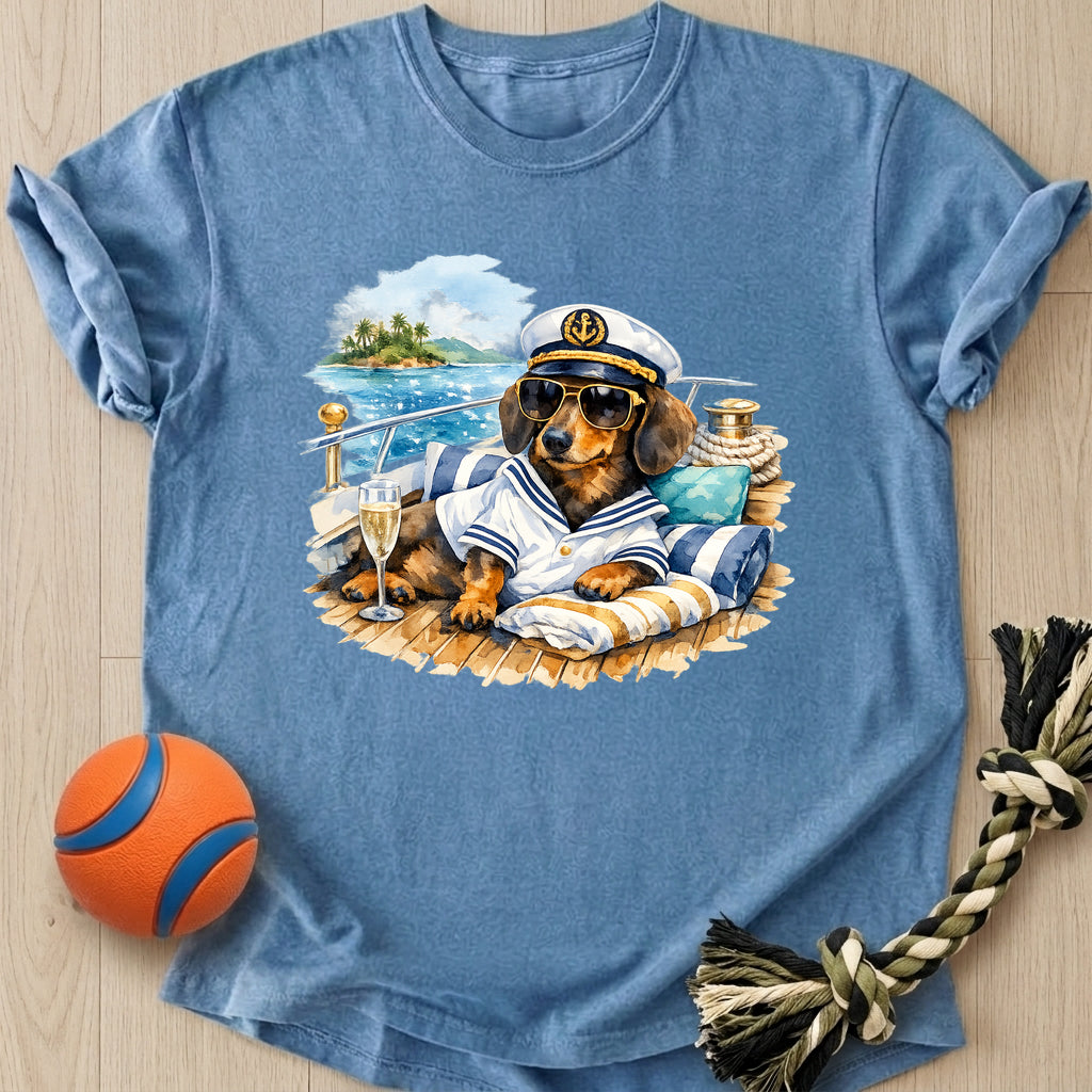 Yacht Dachshund T-Shirt – Bluejean t-shirt